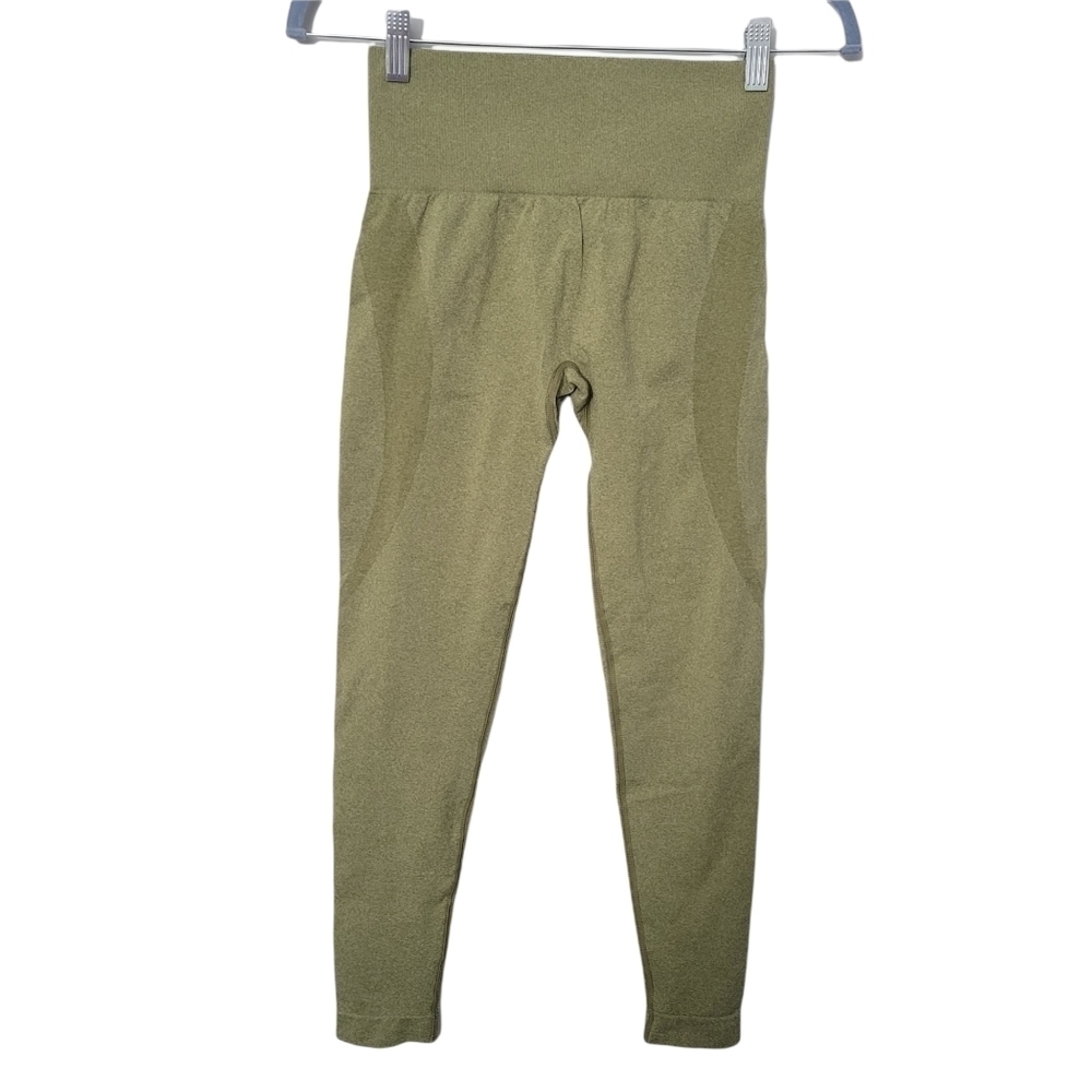 Shein Light Green Sculpting Contouring Athleisure Leggings